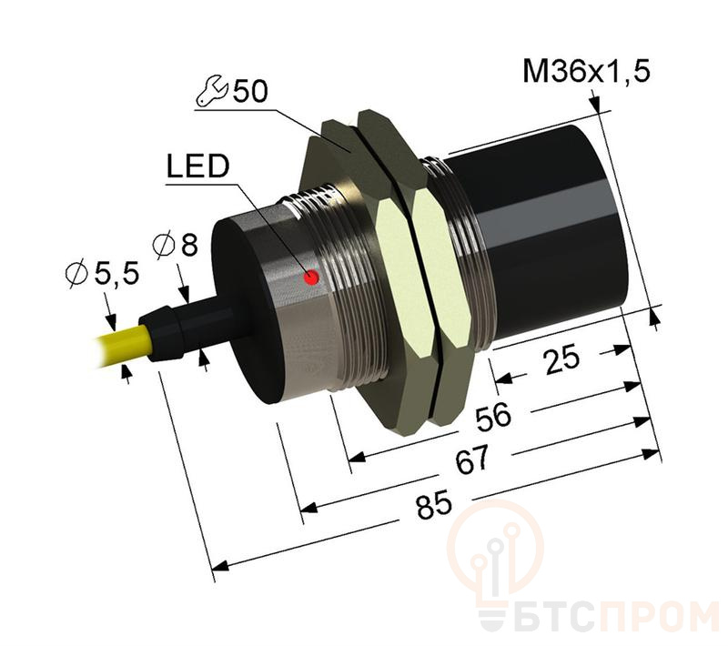 Выключатель бесконтактный PS2-36M85-20N51-Z (ВБ2.36М.85.20.5.1.Z) МЕГА-К A8010-T200056943 фото в каталоге от BTSprom.by  Выключатель бесконтактный PS2-36M85-20N51-Z (ВБ2.36М.85.20.5.1.Z) МЕГА-К A8010-T200056943 фото в каталоге от BTSprom.by