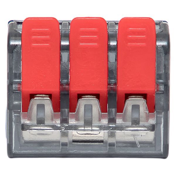  Клемма строительно-монтажная СМК 221-413 с рычагом 3 отверстия 0.2-4.0кв.мм (блист.20шт) PROxima EKF plc-smk-221-413b-20 фото в каталоге от BTSprom.by