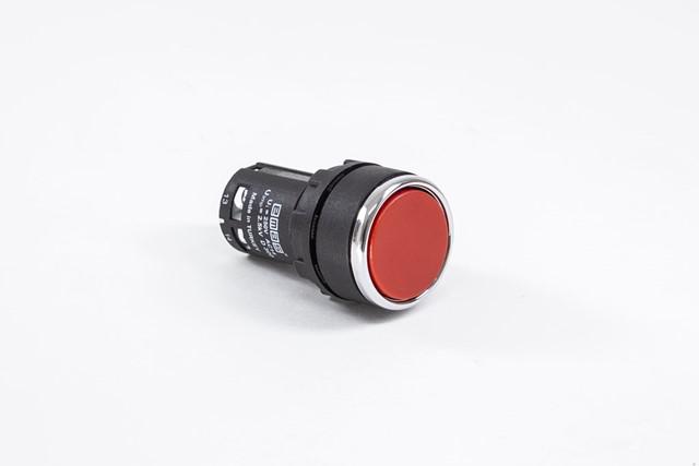 кнопка нажимная моноблочная 22мм ip 40 1но emas mb100dk от BTSprom.by