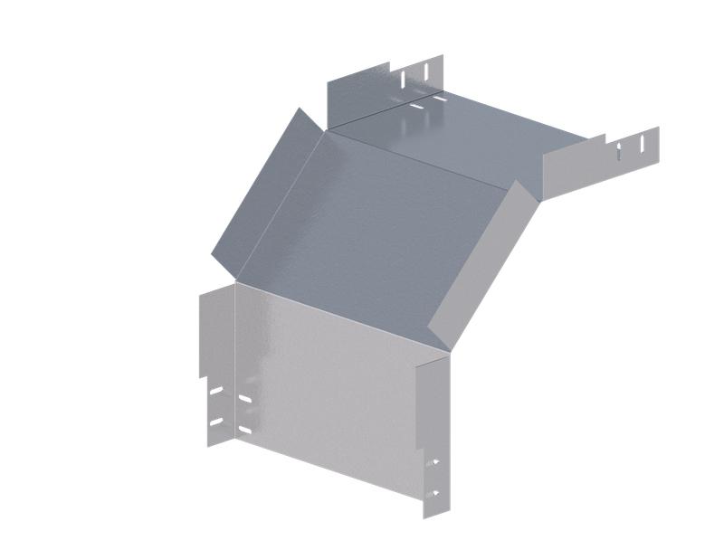 Лоток монтажный угловой 90град. вниз 400х50 сталь 1.5мм ЛУ90Н.400.50.454.1.5.1 СОЭМИ Н0121330346 от BTSprom.by