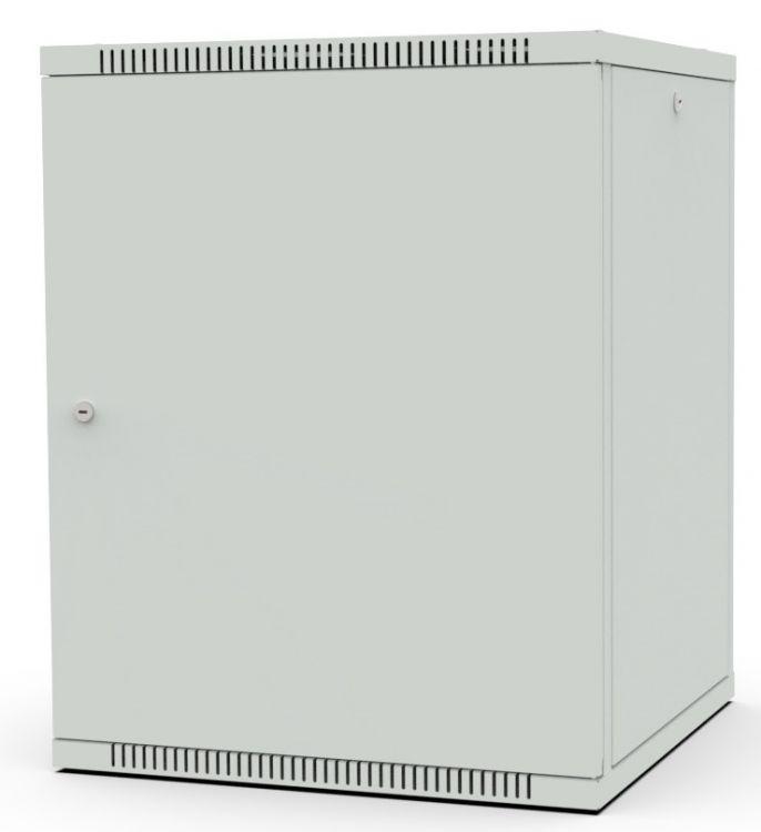 шкаф настенный wall boх 19дюйм 15u 600х600х490 дверь сплошная метал. ral7035 сер. filum fl-wb-1566mm-gy от BTSprom.by