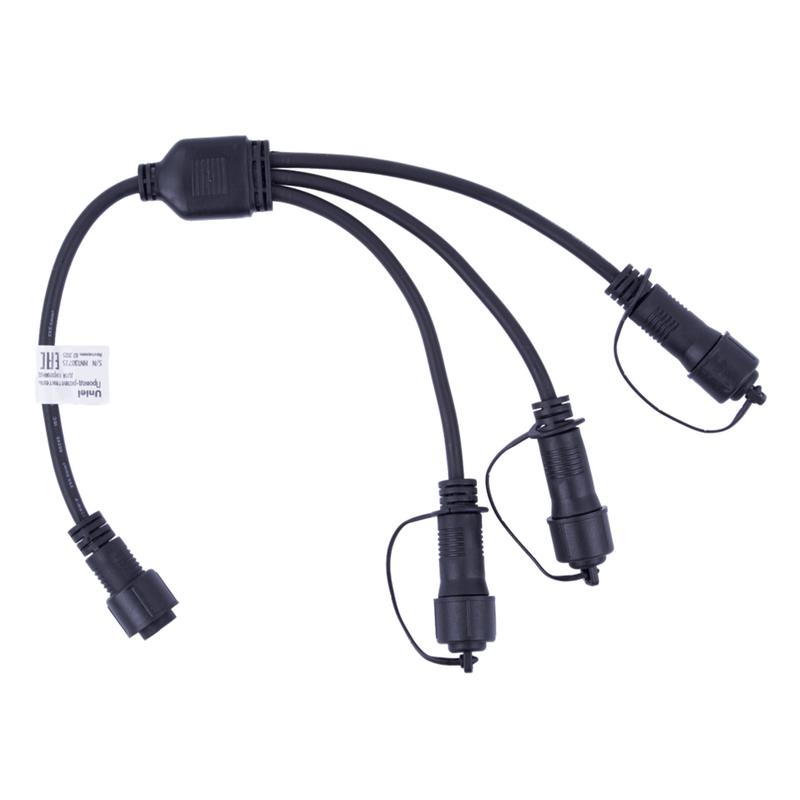 провод-разветвитель для гирлянд ucx-f90 s3/0.4m/bk серии f90pro 0.4м 3 выхода статика/мерцание ip67 черн. uniel ul-00013235 от BTSprom.by