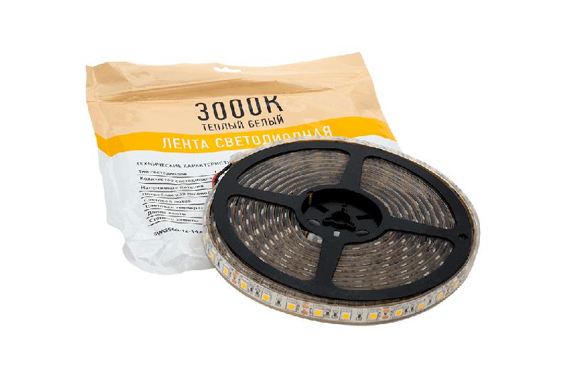  Лента светодиодная стандарт 5050 60LED/м 14.4Вт/м тепл. бел. 12В IP68 (уп.5м) SWG Standard 00-00001847 фото в каталоге от BTSprom.by