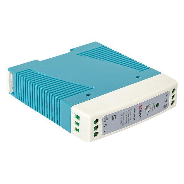  Блок питания на DIN-рейку 20Вт Uвх ~ 220В AC m Uвых - 24В DC постоянного тока EKF DR-M-20W-24 фото в каталоге от BTSprom.by