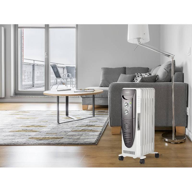  Радиатор масляный 7 секц. 1500Вт Turbo BOH/TB- 07FH 1500 Ballu НС-1132828 фото в каталоге от BTSprom.by