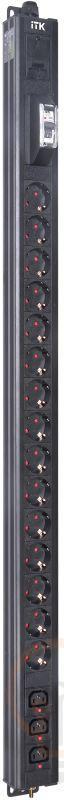 Блок распределения питания BASE PDU PV1111 24U 1ф 16А 15SCHUKO 3C13 2.6м SCHUKO ITK BS-PV12-15D-03C13-11 фото в каталоге от BTSprom.by  Блок распределения питания BASE PDU PV1111 24U 1ф 16А 15SCHUKO 3C13 2.6м SCHUKO ITK BS-PV12-15D-03C13-11 фото в каталоге от BTSprom.by