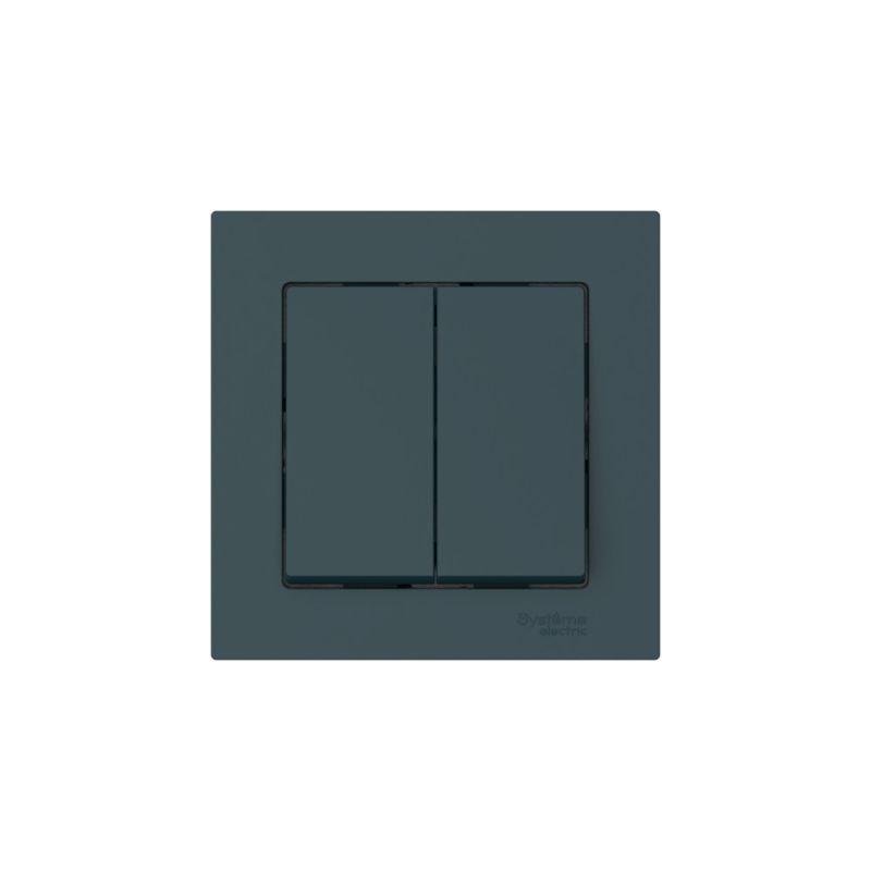  Выключатель 2-кл. AtlasDesign (сх. 6) 10AX быстрозажим. клем. в сборе изумруд SE ATN000852S фото в каталоге от BTSprom.by