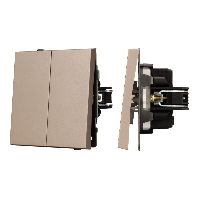 выключатель непроходной 2-кл. swt-tendo-mk02-pl-gd 10а 230в механизм arlight 054061 от BTSprom.by