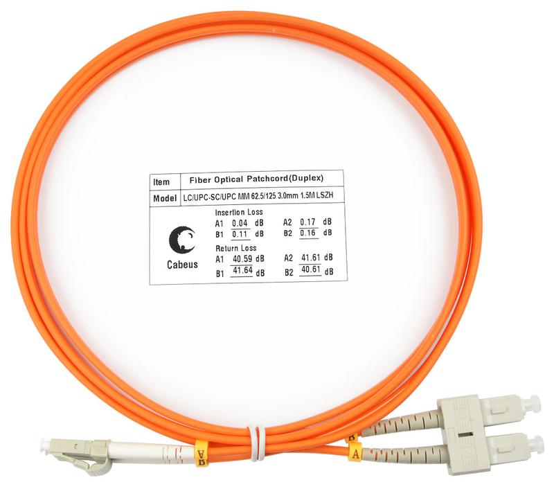 шнур оптический duplex lc-sc fop-62-lc-sc-1.5m cabeus 7606c от BTSprom.by