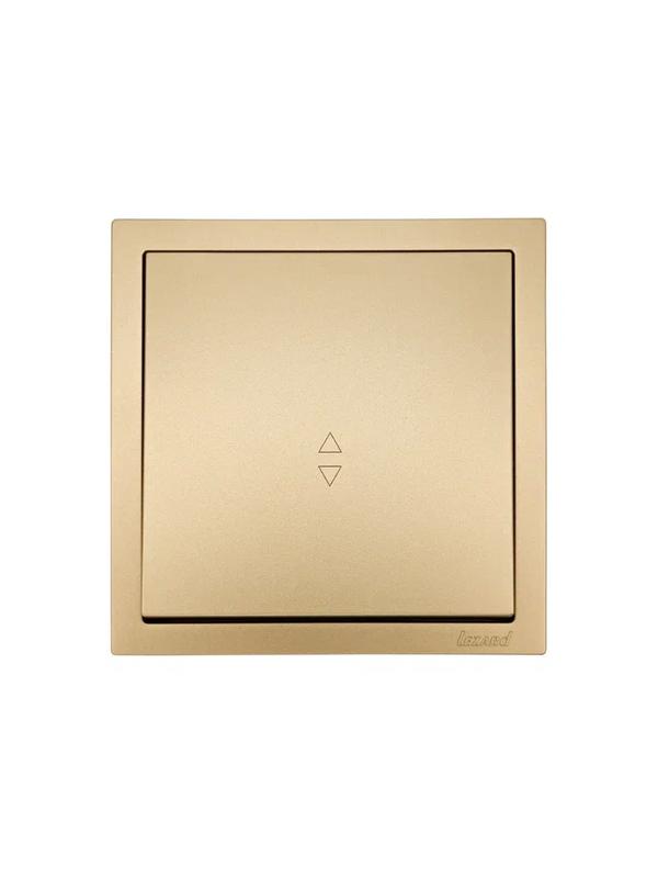  Выключатель проходной 1-кл. СП ZIMA IP20 10А безвинт. зажим зол. LEZARD 704-3688-105QC фото в каталоге от BTSprom.by