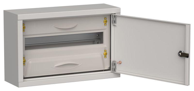 корпус щрн-18 (1х18) titan 5 268х420х140 ip31 метал. сер. iek ti5-50-n-018-31-7035 от BTSprom.by