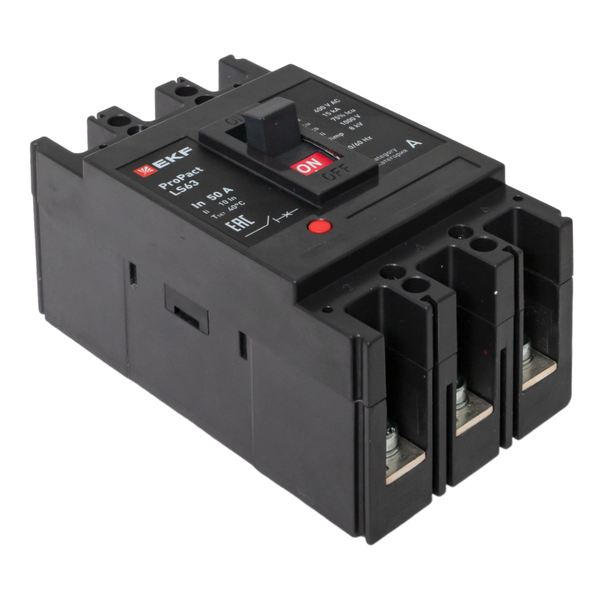  Выключатель автоматический 3п 50А 15кА LS63 ProPact EKF mccb-63-15-3-50-ls фото в каталоге от BTSprom.by