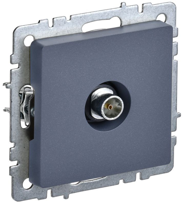 розетка телевизионная оконечная tv сп brite ртв11-0-брм механизм маренго iek br-a10-o-k35 от BTSprom.by