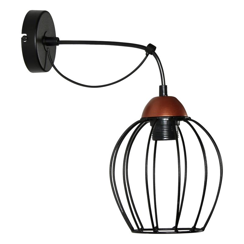 светильник "конти" 511 (плафон сфера) нбб 01-60-165 е27 (им) настенный медь черн. муар элетех 1005405029 от BTSprom.by