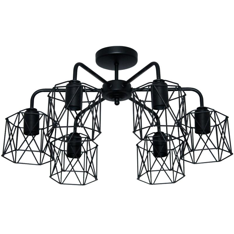 светильник "стелла" 161 нпб 01-6х60-142 е27 иу черн. муар элетех 1005404668 от BTSprom.by