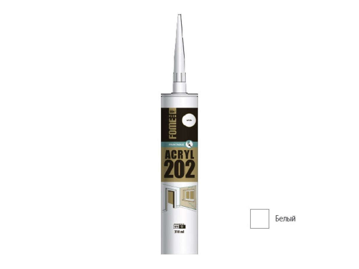 герметик акриловый fome flex acryl 202 (бел.) 310мл 01-5-1-101 от BTSprom.by