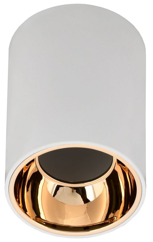 светильник 4111 накладной поворотный gu10 бел./золото пласт. iek lt-upb0-4111-gu10-1-k22 от BTSprom.by