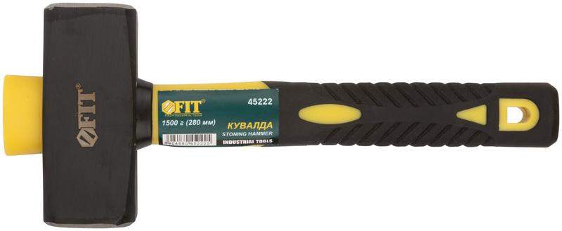 кувалда кованая профи 1.5кг фибергласовая усилен. ручка fit 45222 от BTSprom.by