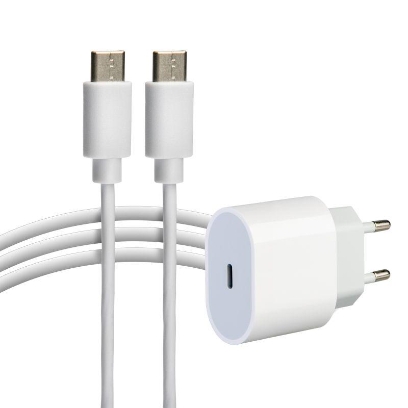 устройство зарядное сетевое usb-c 20вт в комплекте с кабелем usb-c - usb-c rexant 16-0233-4 от BTSprom.by