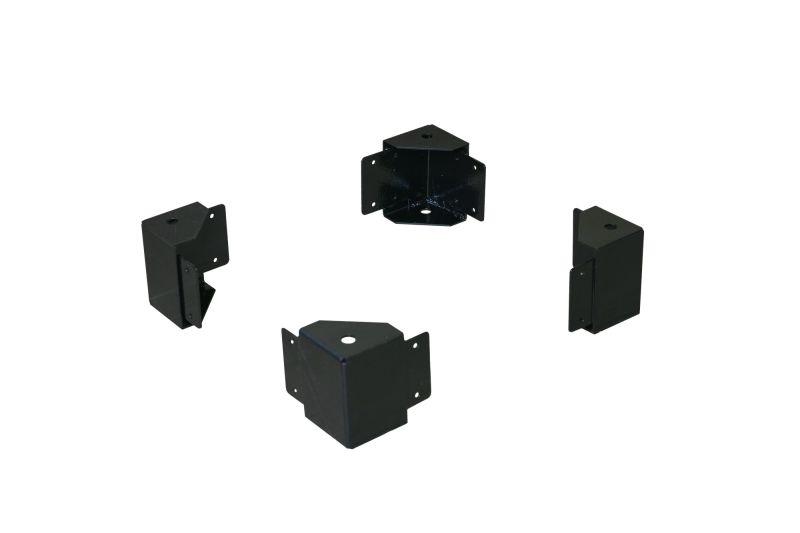 элемент цоколя угловой dekraftuno 100мм ral9005 (уп.4шт) dekraft 32876dek от BTSprom.by