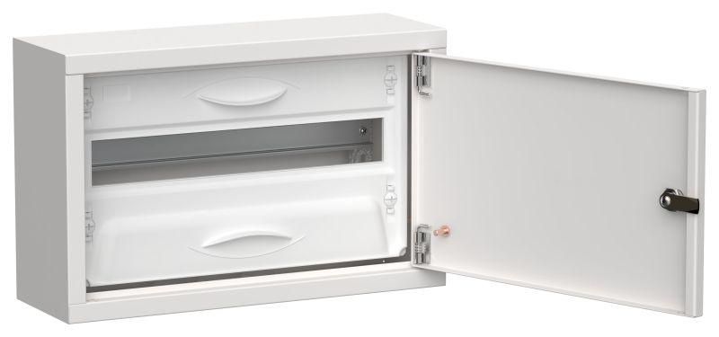 корпус щрн-18 (1х18) titan 5 268х420х140 ip31 метал. бел. iek ti5-50-n-018-31 от BTSprom.by