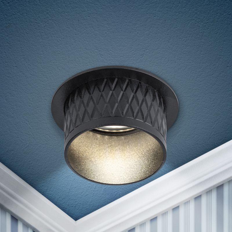 светильник декоративный dk112 bk mr16 gu5.3 встраив. черн. эра б0058436 от BTSprom.by