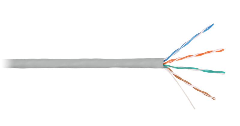 кабель u/utp кат.5e (класс d) 4 пары 24 awg (0.50мм) тест по iso/iec 100мгц ож bc чистая медь внутр. lszh нг(а)-hfltx гарантия: 5лет / 15лет системн. свет. сер. (уп.305м) nikolan nkl 4100c-gy от BTSprom.by