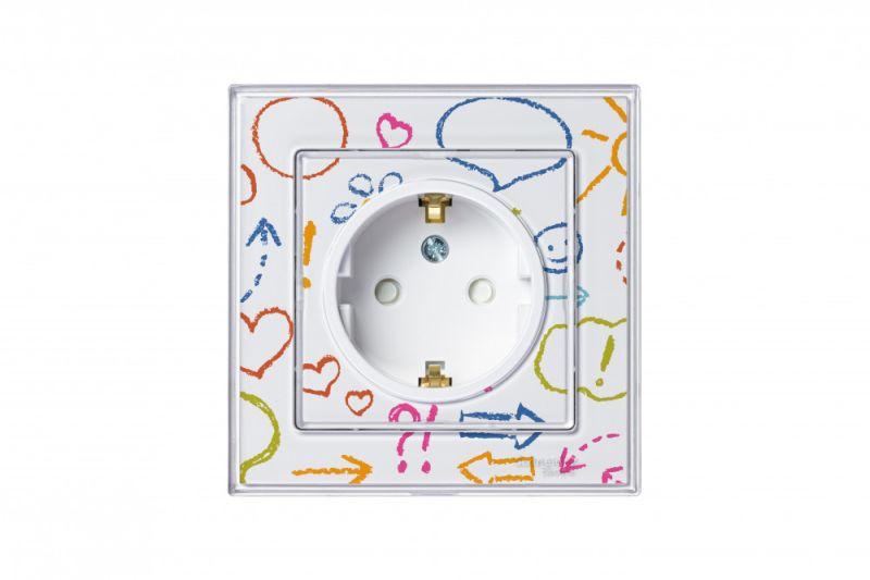  Розетка 1-м СП AtlasDesign Art 16А IP20 с заземл. защ. шторки механизм бел. SE ATN200145 фото в каталоге от BTSprom.by