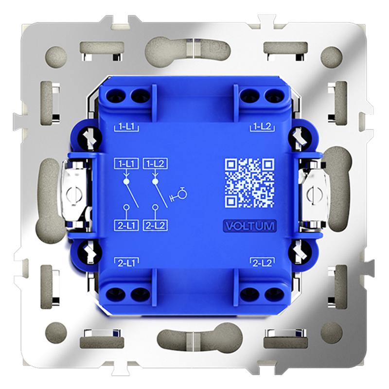  Выключатель 2-кл. СП S70 10А с самовозвратом механизм шелк Voltum VLS020604 фото в каталоге от BTSprom.by