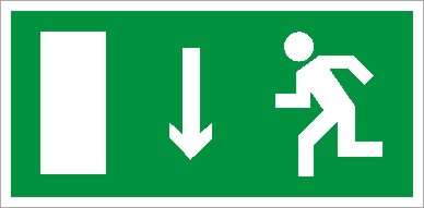 пиктограмма "указатель двери левосторонний" пэу 091 335х165 рс-l ст 2502000190 от BTSprom.by