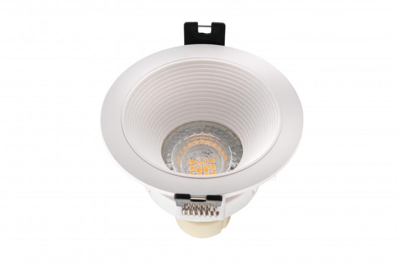  Светильник встраиваемый IP20 10Вт GU5.3 LED бел. пластик DENKIRS DK3027-WH фото в каталоге от BTSprom.by