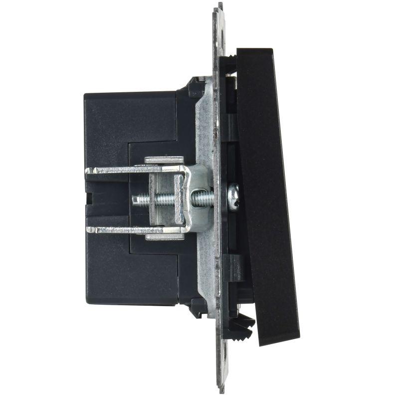  Кнопка звонка BRITE 10А ВС10-1-9-БрЧ для отелей с индик. механизм черн. IEK BR-V14-2-10-K02 фото в каталоге от BTSprom.by