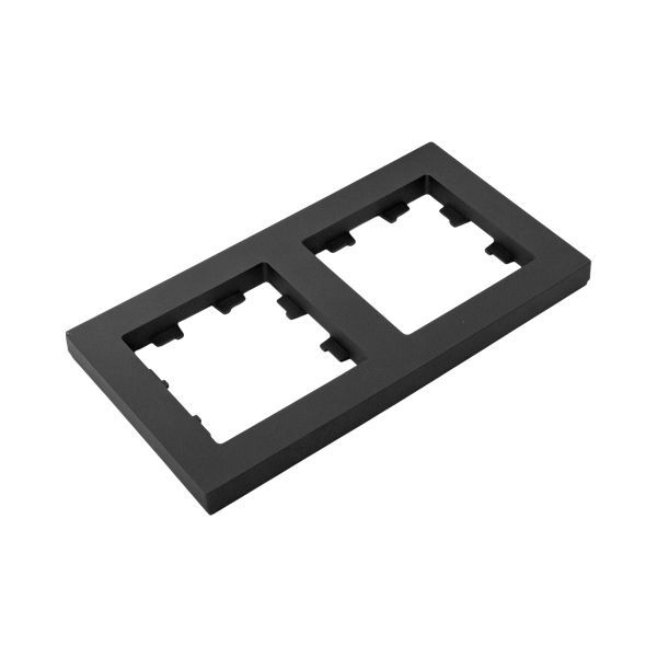  Рамка 2-м Эпика пластик черн. EKF UP1-FPB-02 фото в каталоге от BTSprom.by