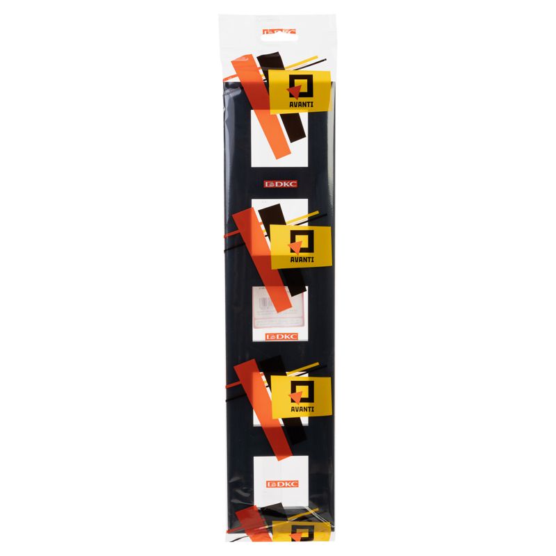  Рамка 5-м 10мод. Avanti "Черный квадрат" DKC 4402900 фото в каталоге от BTSprom.by