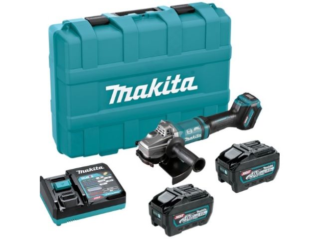 аккум. углошлифмашина makita xgt ga038gt201 makpac (40.0 в, 2 акк., 5.0 а/ч, li-ion,) ga038gt201 от BTSprom.by