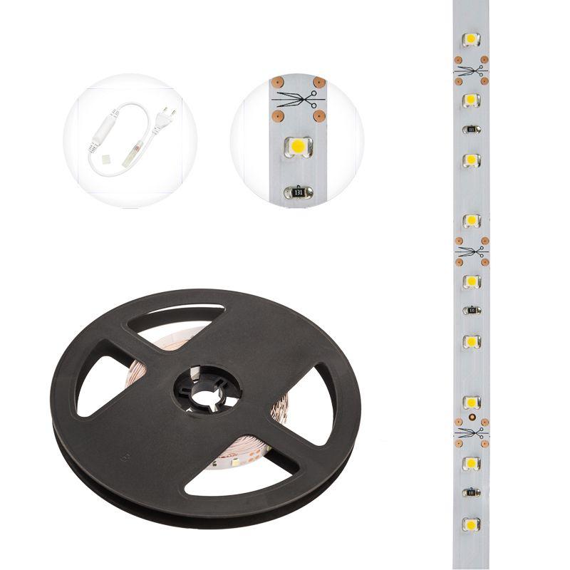  Лента светодиодная SMD3528 4.8Вт/м 60LED/м IP23 12В тепло-бел. (уп.5м) Lamper 141-336 фото в каталоге от BTSprom.by