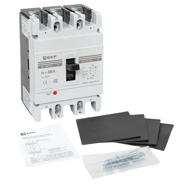  Выключатель автоматический 3п 250/225А 35кА ВА-99М PROxima EKF mccb99-250-225m фото в каталоге от BTSprom.by