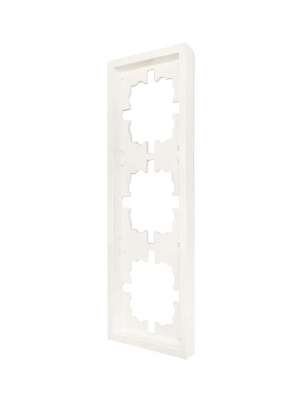  Рамка 3-мест. горизонт. ZIMA слон. кость LEZARD 704-9000-148 фото в каталоге от BTSprom.by