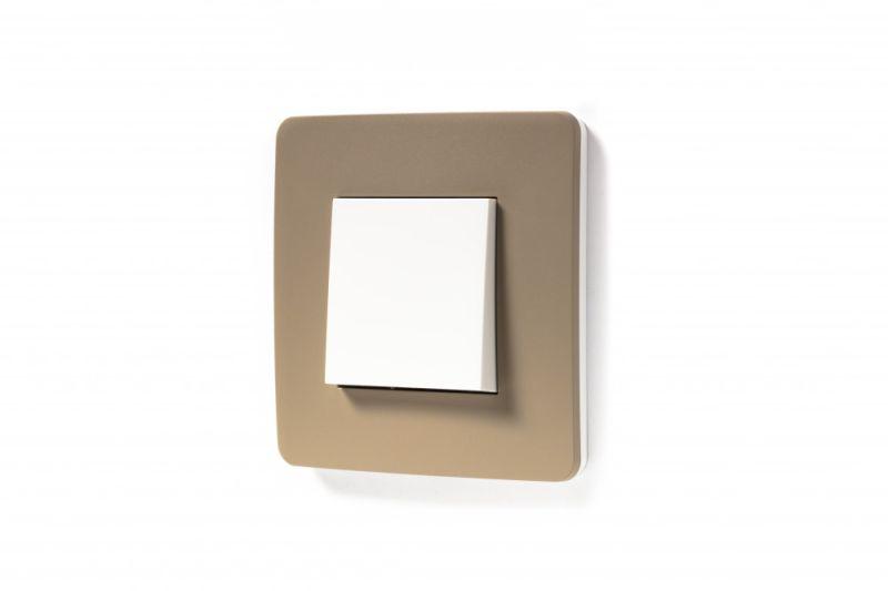  Рамка 1-м UNICA STUDIO песочн./бел. SchE NU280226 фото в каталоге от BTSprom.by