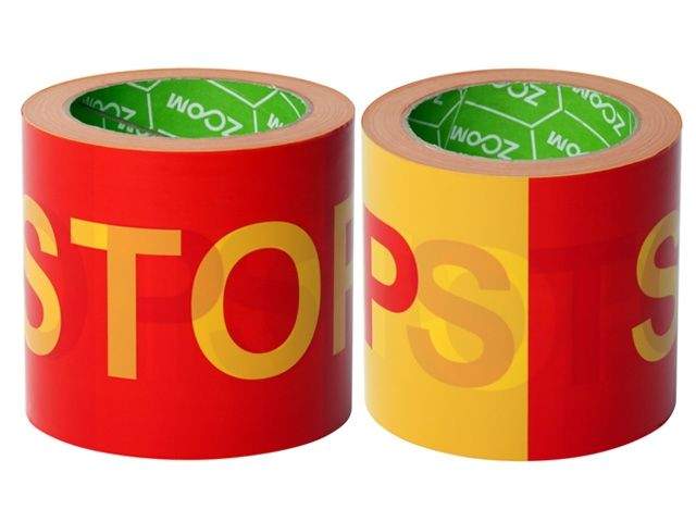 лента оградительная 100ммх100м "stop" zoom, желто-красная (35 мкм полипропиленовая пленка) 02-5-5-003 от BTSprom.by