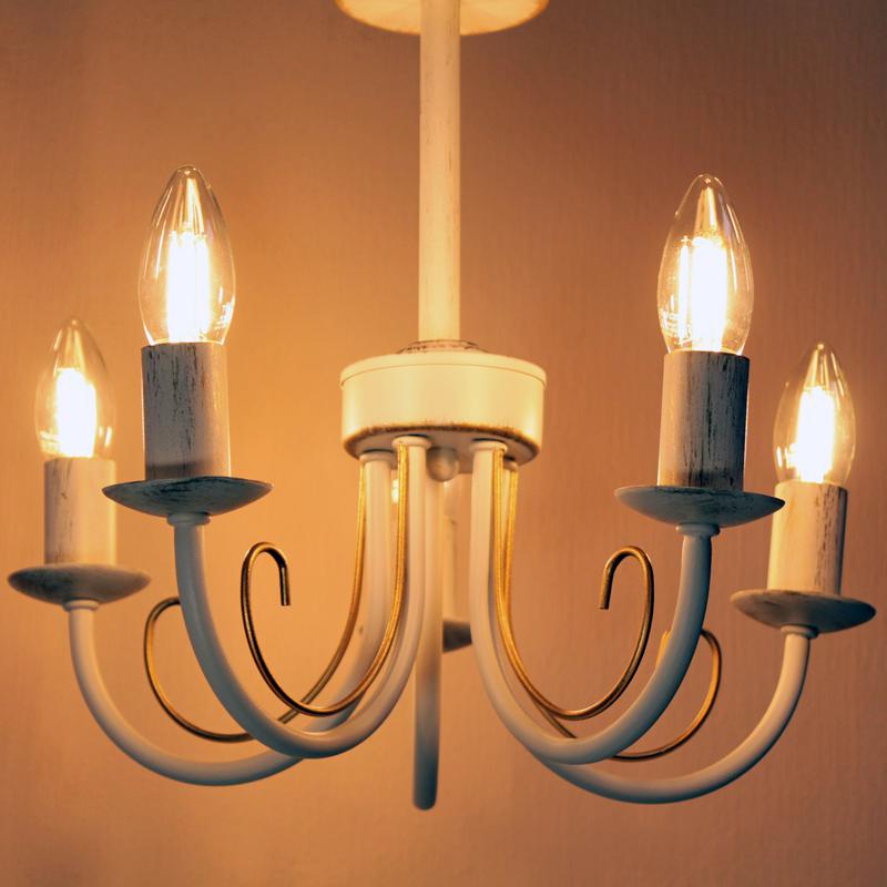  Светильник "Рустика" 253 бел. патина НСБ 01-5х60-123 E14 (инд.упак.) Элетех 1005404245 фото в каталоге от BTSprom.by