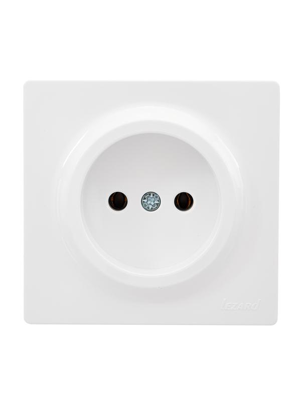 розетка 1-мес. без заземл. leto пбт бел. lezard 752-0200-121b от BTSprom.by