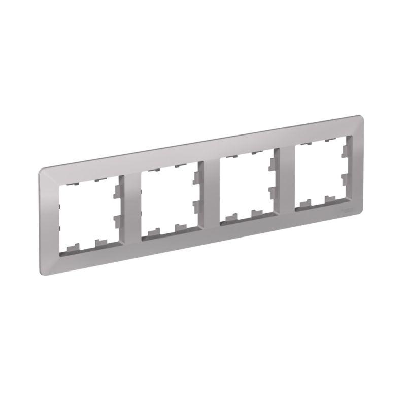 рамка 4-м atlasdesign air алюм./дым. черн. se atn220304 от BTSprom.by