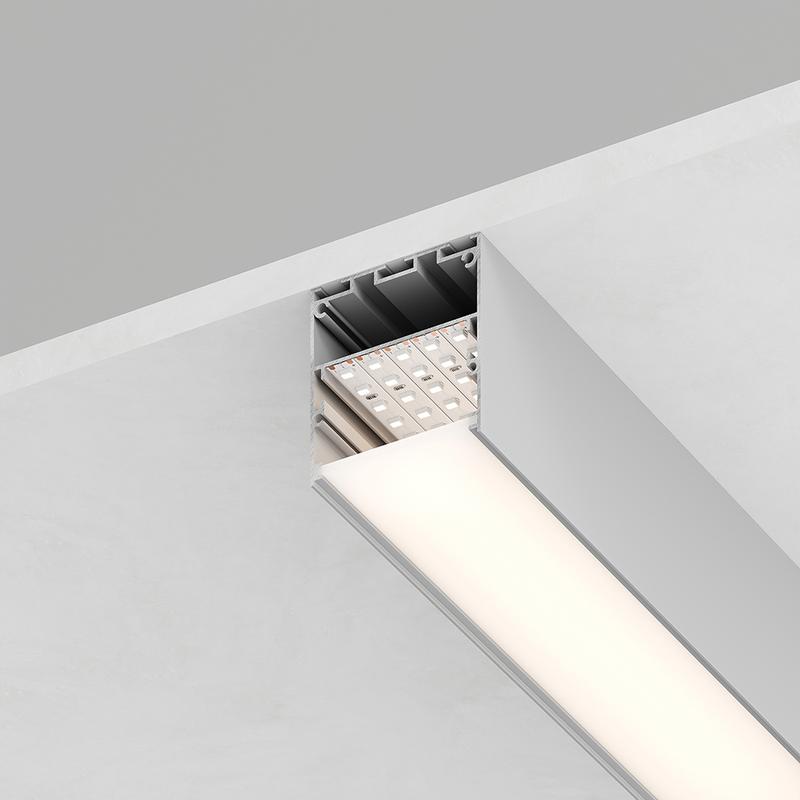 профиль алюминиевый накладной 50х50мм серебр. 2м cab269 (в комплекте 2 заглушки 4 крепежа) feron feron 48121 от BTSprom.by