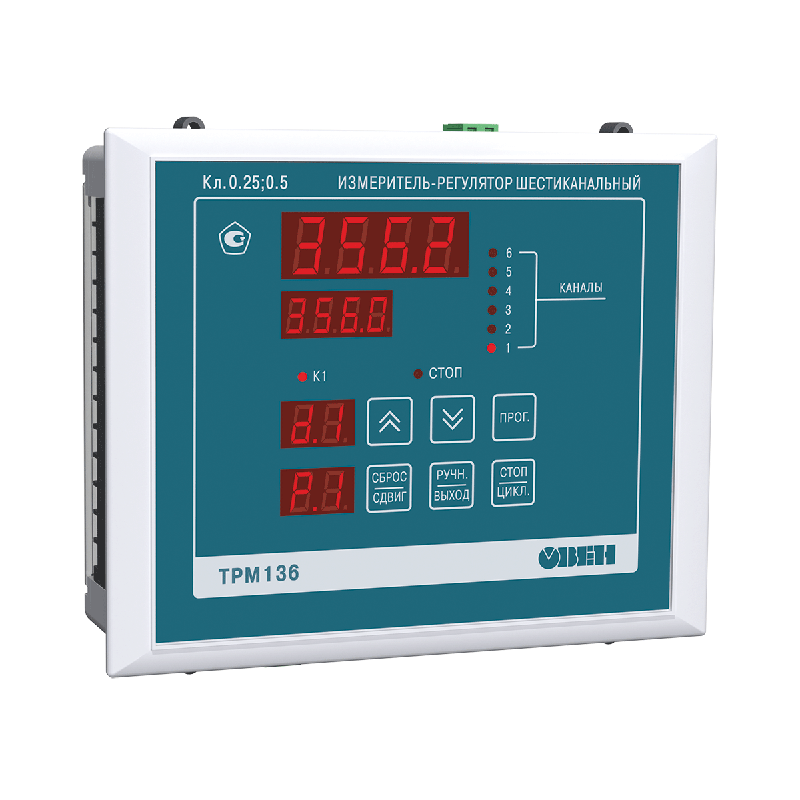 измеритель-регулятор 6-и канальный трм136-иииррр.щ7 овен 42946 от BTSprom.by