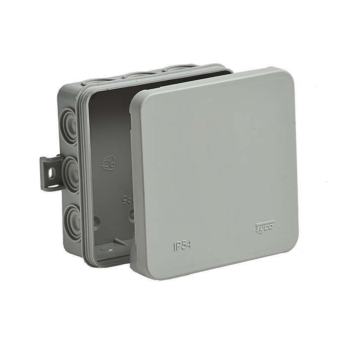 коробка распределительная оп 100х100х35мм ip54 12 вводов сер. ruvinil 67095 от BTSprom.by