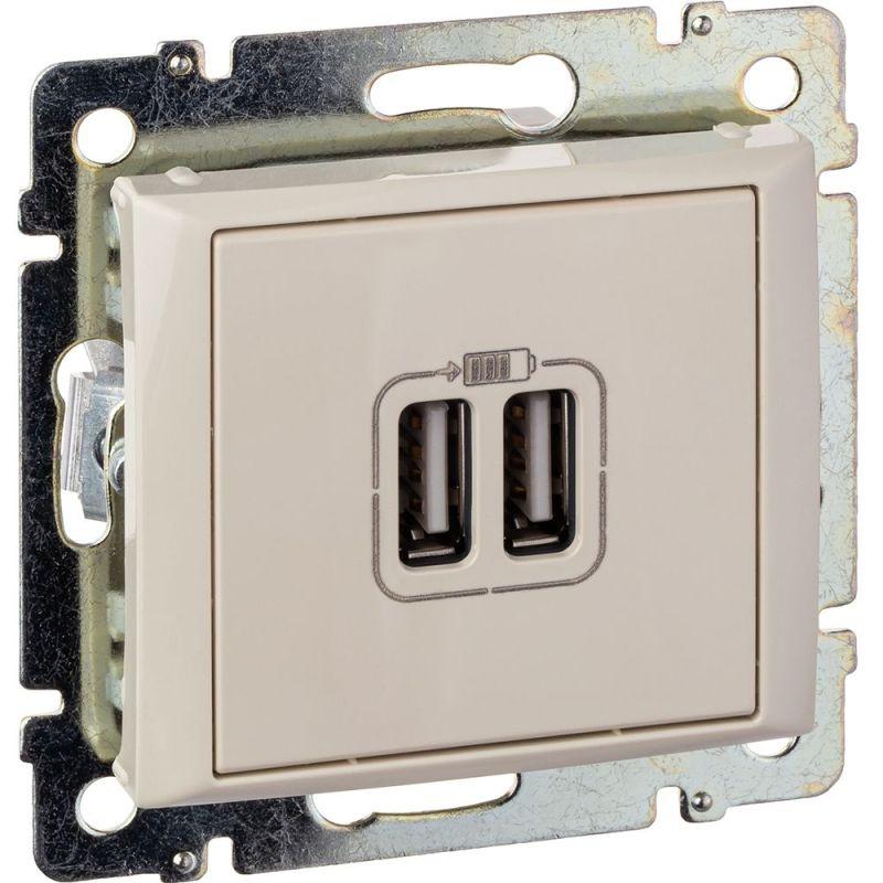 розетка usb 2-м сп valena сл. кость iek 774170 от BTSprom.by