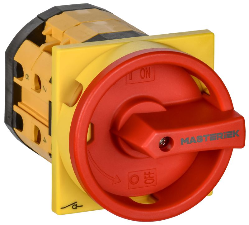 переключатель кулачковый 16а (сх. 91) закрытая рукоятка авар. iek mi-cs12-016-091 от BTSprom.by