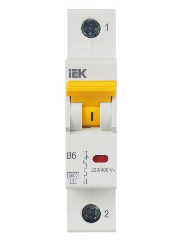  Выключатель автоматический модульный 1п B 6А 6кА ВА47-60M KARAT IEK MVA31-1-006-B фото в каталоге от BTSprom.by