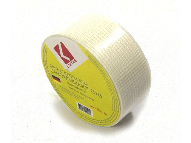 лента стеклотканевая (серпянка) 45ммх45м самокл. (lihtar) 4814273000072 от BTSprom.by